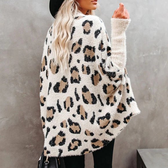 Cozy Up Leopard Print Fuzzy Cardigan - Picture 4 of 11